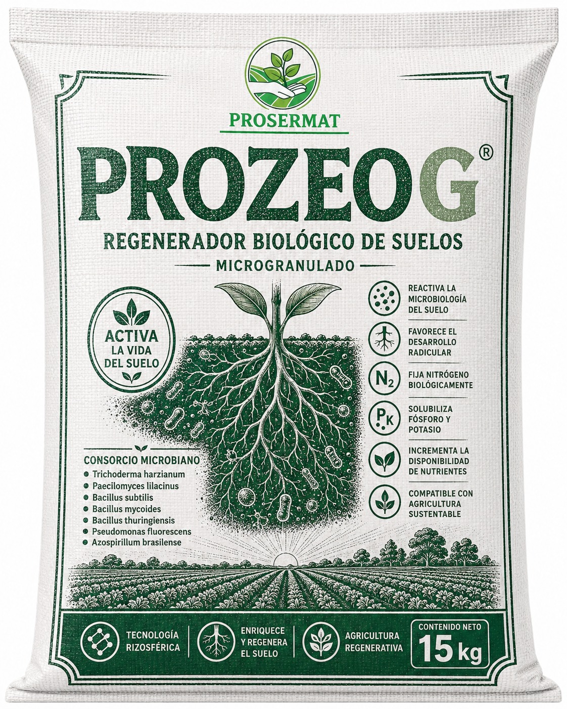 ProZeoG Regenerador Biológico de suelos 15 kg